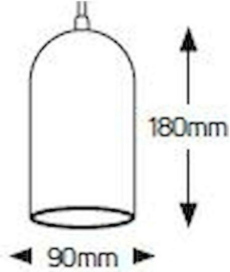 Geyer Cement Κρεμαστό Φωτιστικό Μαύρο 9x18εκ. Geyer Cement Κρεμαστό Φωτιστικό Μαύρο 9x18εκ.