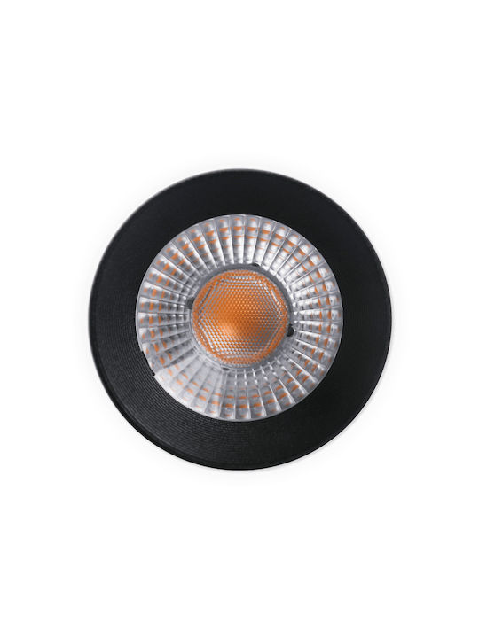 Elvhx Single LED Cool White Spot in Black Color