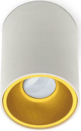 Geyer Single Spot with Socket GU10 in White Color Geyer Single Spot with Socket GU10 in White Color