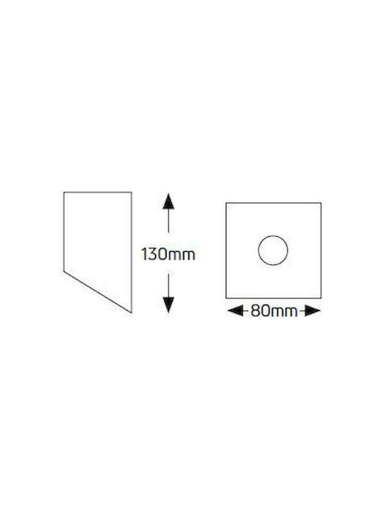 Geyer Einzel Spot mit Fassung GU10 in Schwarz Farbe