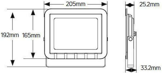 Geyer Waterproof LED Floodlight 50W Cold White 6500K IP65