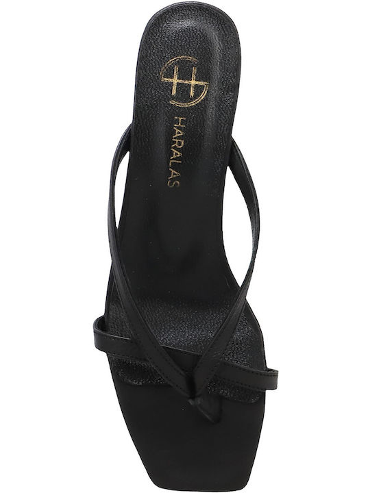 Leder Sandalen Schwarz