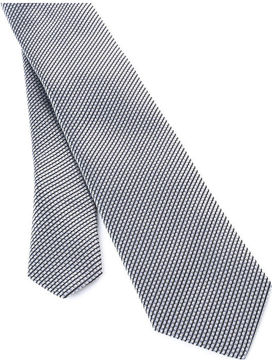 Boss Silk Men's Tie Printed Silver