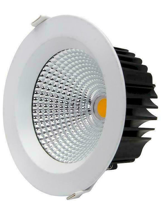 Geyer Round Recessed LED Panel 18W with Natural White Light 14.5x14.5cm