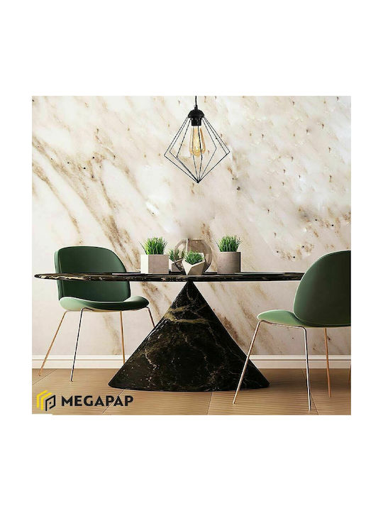 Megapap Nura Pendant Light Black with Socket E27 24x24x72cm