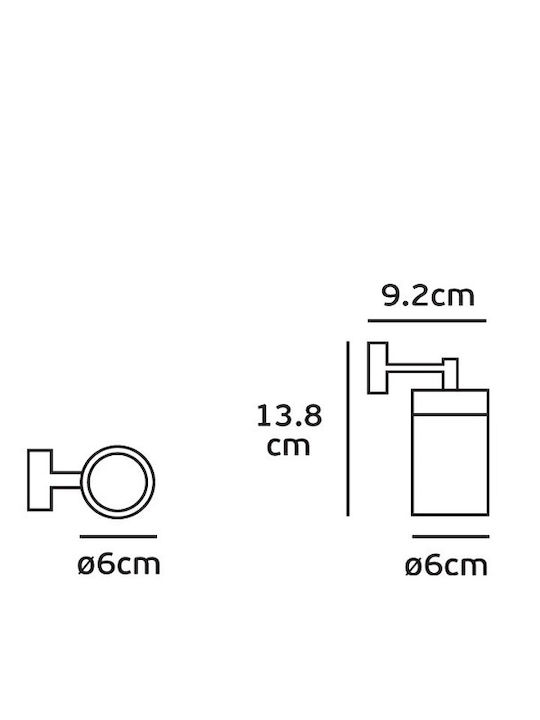 VK Lighting VK/01037/S Wall-Mounted Outdoor Spot Light IP44 GU10 Silver