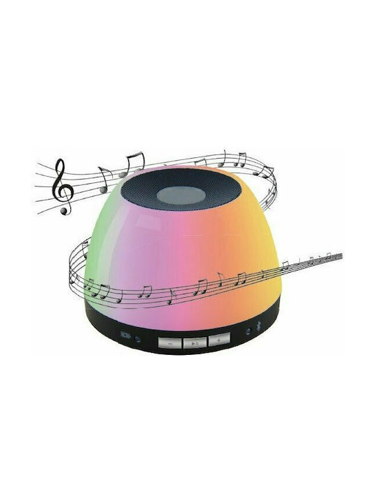 Aca Music Box Rainbow Bluetooth Table Decorative Lamp with RGB Lighting LED Battery Black RAINBOW