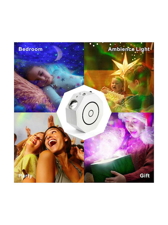 Factory Projector Διακοσμητικό Φωτιστικό LED RGB Party Light 14x5.5x14εκ.