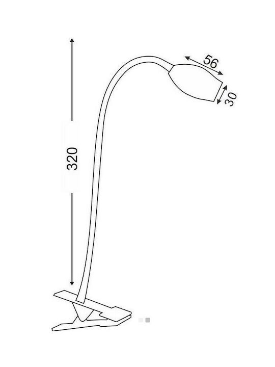 Aca LED Φωτιστικό με Εύκαμπτο Βραχίονα Aca LED Φωτιστικό με Εύκαμπτο Βραχίονα