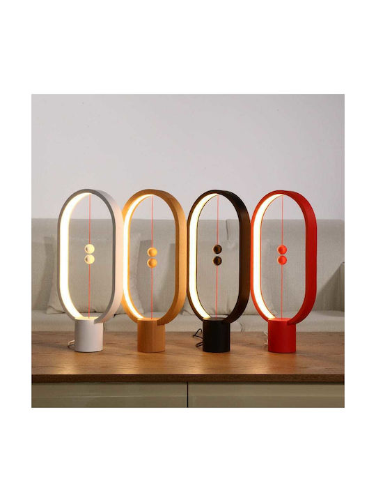 Allocacoc Heng Balance Lamp Ellipse Lustră Decorativă Roșu