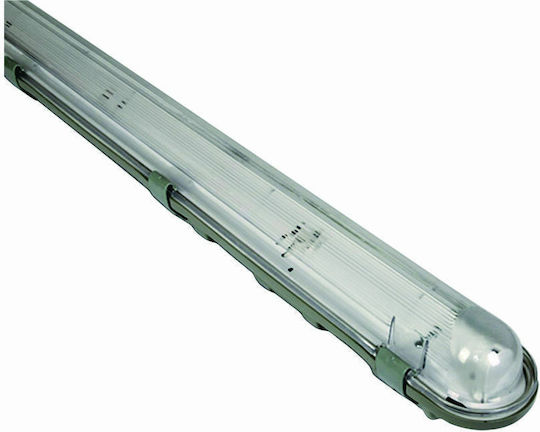 VK Lighting Lighting Batten Double-Ended Outdoor with 1 Slot for LED Lamp T8 150cm