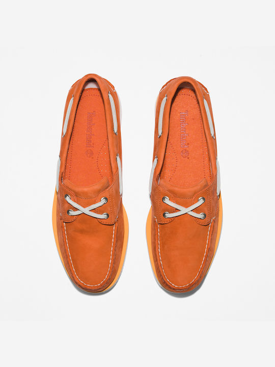 Timberland Δερμάτινα Ανδρικά Boat Shoes Medium Orange