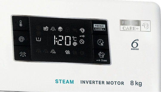 Whirlpool Пералня 8кг с Парна Технология 1400 Оборота 6th Sense FFB 8448 BV EE