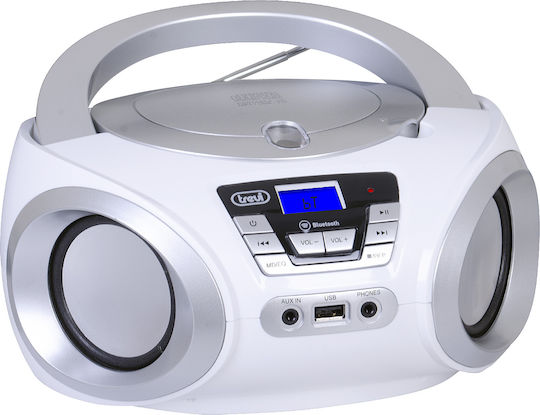 Trevi CMP544BT Φορητό Ηχοσύστημα με Bluetooth / MP3 / USB / Ραδιόφωνο Ασημί