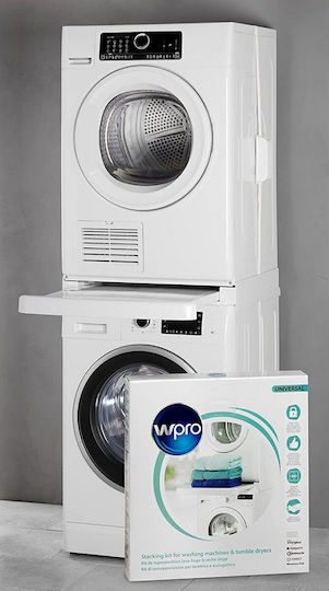 Wpro Universal Stacking Kit 484000008436 Συνδετικό Πλυντηρίου/Στεγνωτηρίου από Μέταλλο με Συρτάρι 62.5x57.5εκ.