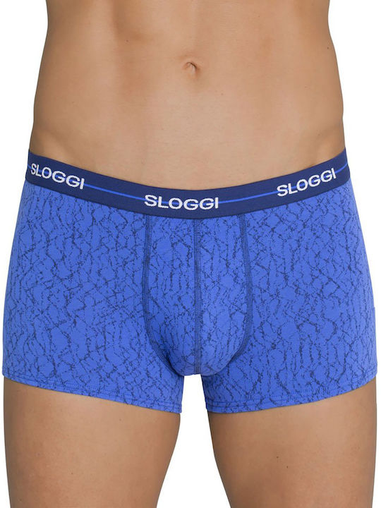 Sloggi Start Hipster Ανδρικά Μποξεράκια Μπλε 2Pack