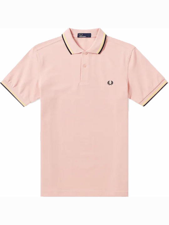 Polo Kurzarmbluse Rosa