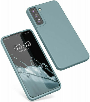 KWmobile Rubber Umschlag Rückseite Silikon Stone Blue (Galaxy S22+ 5G) 56761.206