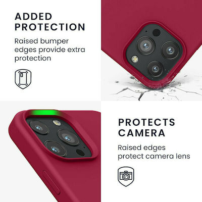 KWmobile Rubberized Back Cover Silicone Sweet Cherry (iPhone 13 Pro Max) 55881.229