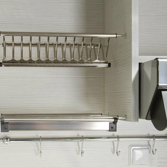 Silver Silver Küchenzeile mit Links Spülbecken 125x65x269cm Eiche mit Aufsatz