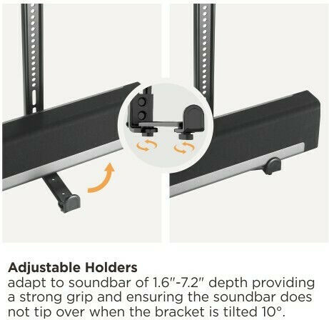 Reflecta Speaker Stands Wall Mounted SBH114 Set Of 2 Pieces In Black Colour