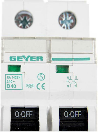 Geyer 2-Poles Automatic Circuit Breaker 40A EA140BN