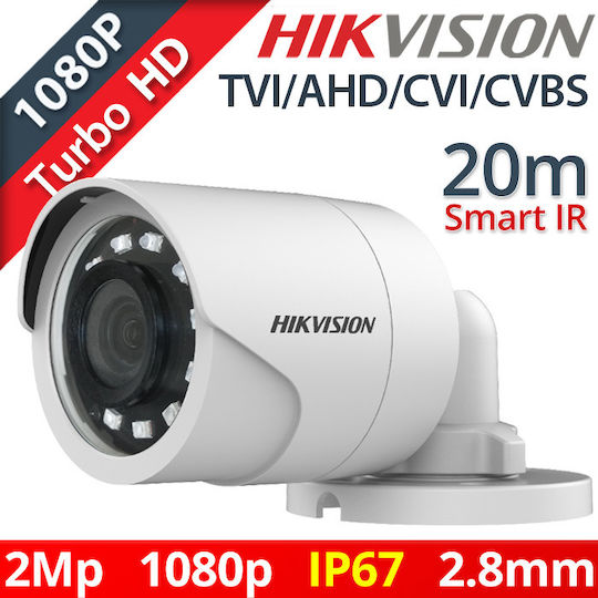 Hikvision DS-2CE16D0T-IRPF(C) CCTV Surveillance Camera Full HD 1080p Waterproof with Lens 2.8mm
