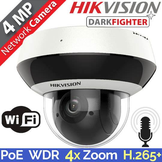 Hikvision DS-2DE2A404IW-DE3/W(C0)(S6)(C) IP Überwachungskamera Wi-Fi Full HD+ 4MP Wasserdicht mit Objektiv 2.8mm