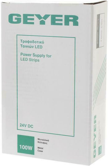 Geyer LED Power Supply IP20 Power 100W with Output Voltage 24V