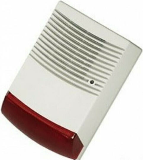 Spark Outdoor Battery Alarm Siren 118dB with Red Light 19.3x27cm