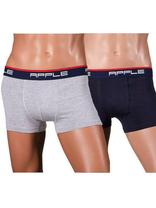 Apple Boxer Men's Boxers Dark Blue / Grey 2Pack