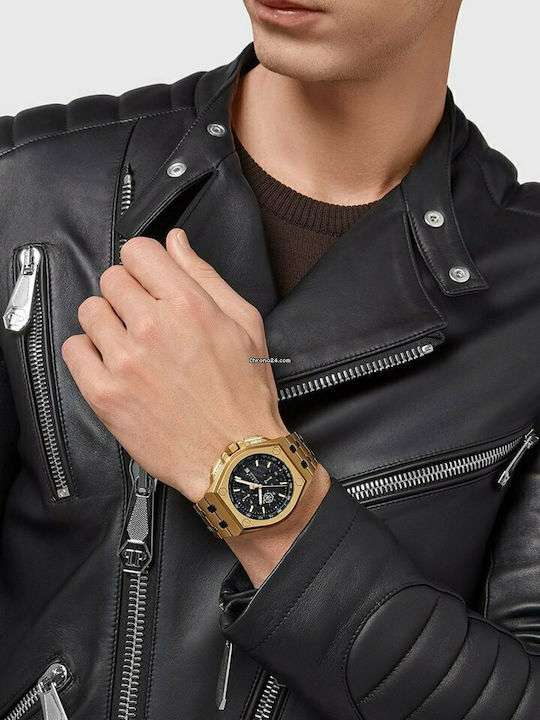 Philipp Plein Extreme Ρολόι Μπαταρίας με Μεταλλικό Μπρασελέ Philipp Plein Extreme Ρολόι Μπαταρίας με Μεταλλικό Μπρασελέ