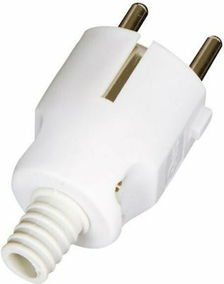 Elvhx Male Schuko Plug White