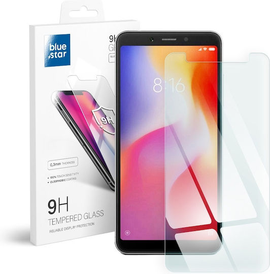 Blue Star Tempered Glass (Redmi 6/6a)