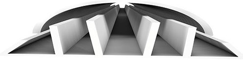 Elvhx Cable Channel with Sticker Floor made of Plastic White