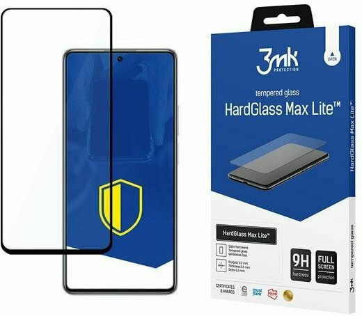 3MK HardGlass Max Lite Full Face Tempered Glass Black (Xiaomi 11T / 11T Pro)