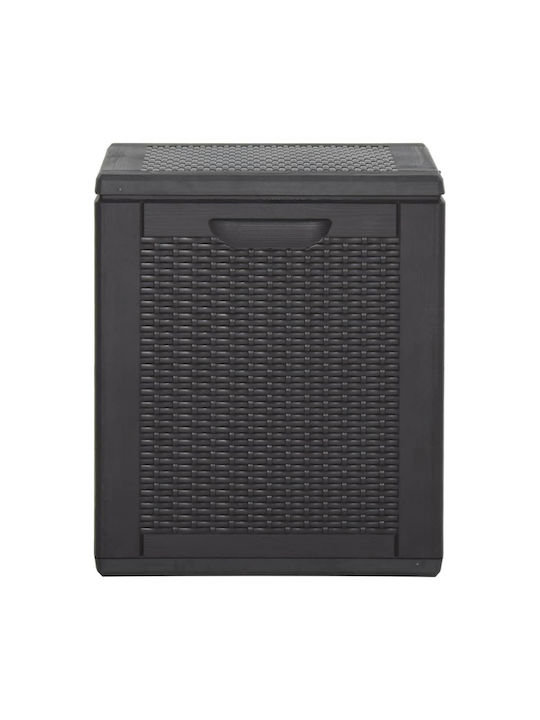 vidaXL Cutie de depozitare pentru exterior din polipropilenă 180lt Negru L80.5xW44.5xH51buc