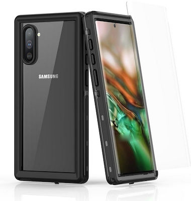 Redpepper Waterproof 360 Full Cover Πλαστικό Αδιάβροχη Μαύρο (Galaxy Note 10)