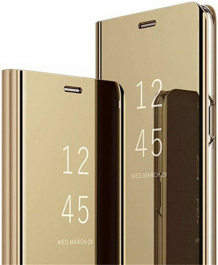 Hurtel Clear View Book Plastic Auriu (Galaxy A50)