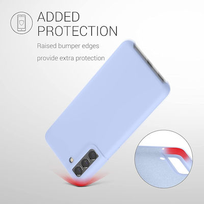 KWmobile Hard Rubber Umschlag Rückseite Kunststoff / Silikon Light Blue (Galaxy S21 FE 5G) 55487.58