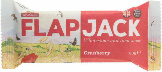 Wholebake Bar Oat / Energy / Flapjack with Cranberry (1x80gr) 80gr