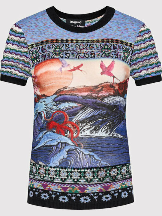 Kamura Γυναικείο T-shirt Navy Μπλε