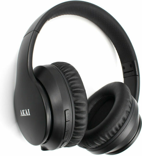 Akai Proffesional Wireless / Wired Over Ear Headphones with Radio with 8 hours of Operation Black
