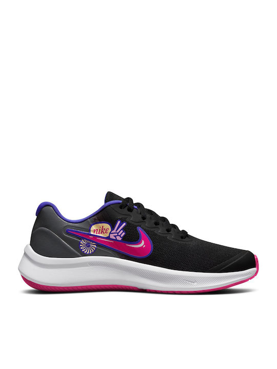 Star Runner Star Runner 3 Kids Sports Shoes Running with Laces Black