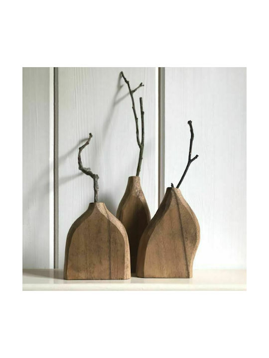 Synchronia Decorative Vase Brown 9.5x2.5x9.5cm