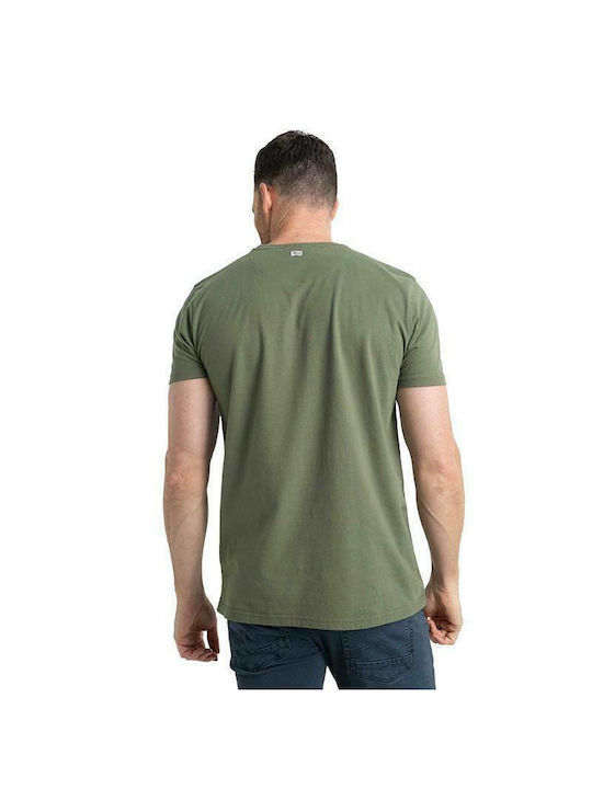 Petrol Industries Herren T-Shirt Kurzarm Khaki