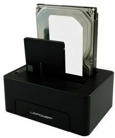 LC-Power Docking Station for 2 Hard Drives SATA 2.5" / 3.5" with Connection USB 3.1 / USB-C (LC-DOCK-C)