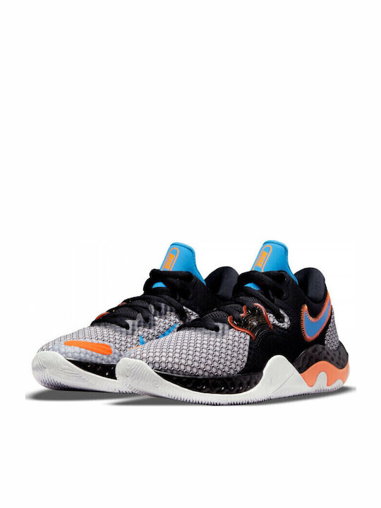 Renew Elevate II Low Basketball Shoes Gray / Black / Blue / White / Orange