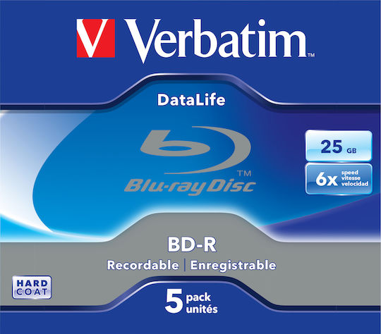 Verbatim Εγγράψιμα BD-R 6x 25GB 5τμχ