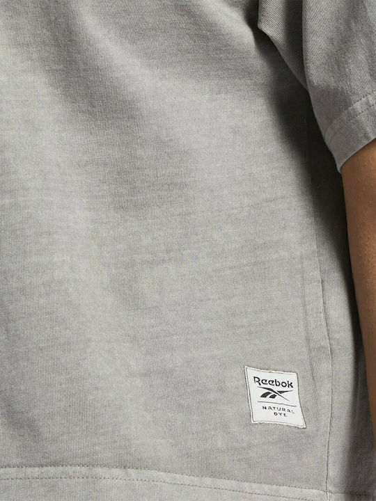 Classics Natural Dye Γυναικείο Αθλητικό Crop Top Κοντομάνικο Boulder Grey